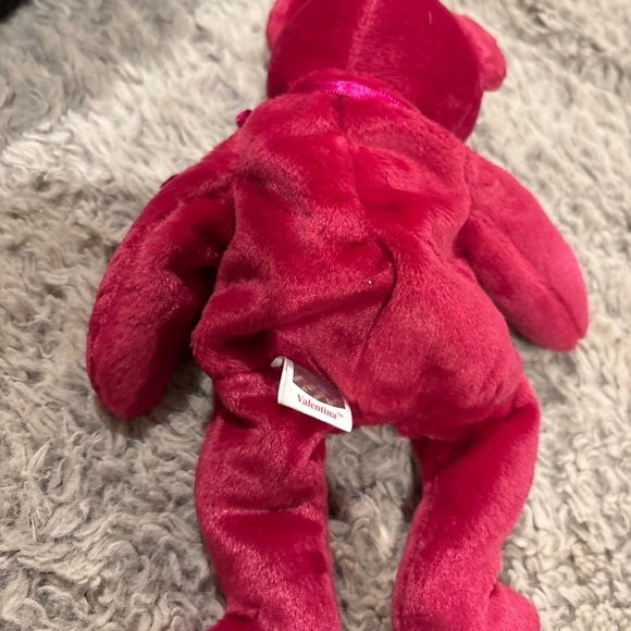 Ty Valentina the Red Bear Beanie Baby - Picture 3 of 3
